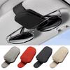 Universal Car Sunglasses Holder Magnetic Leather Clip Card Ticket Holder Auto Sun Visor Glasses Box Decoration Accessories