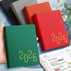 12 Months 2026 Schedule Planner Notepad Pu Leather To-do List Notebook Diary Writing Pads  Business
