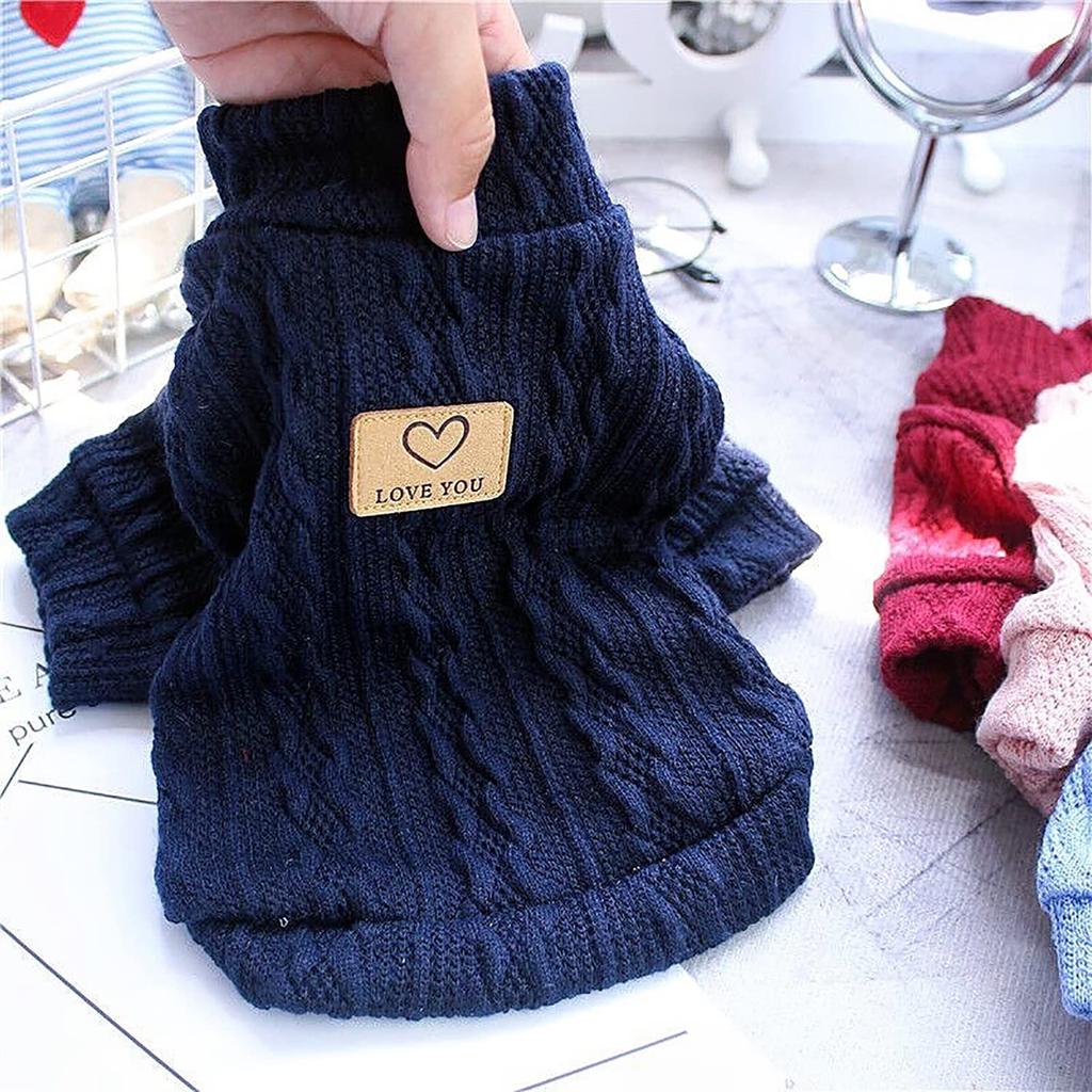 Tengcong Suéter de Malha para Cachorro para e Cachorro Cachorro Gato Cachorro e Estiloso para Cães Pequenos e Médios Roupas Escuras, Primavera, Outono, Inverno, Fantasia, Suéter,