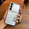 Luxury Big Window Phone Case with Lanyard for TECNO CAMON 40,Pro 4G,Pro 5G Premium Textured Casing