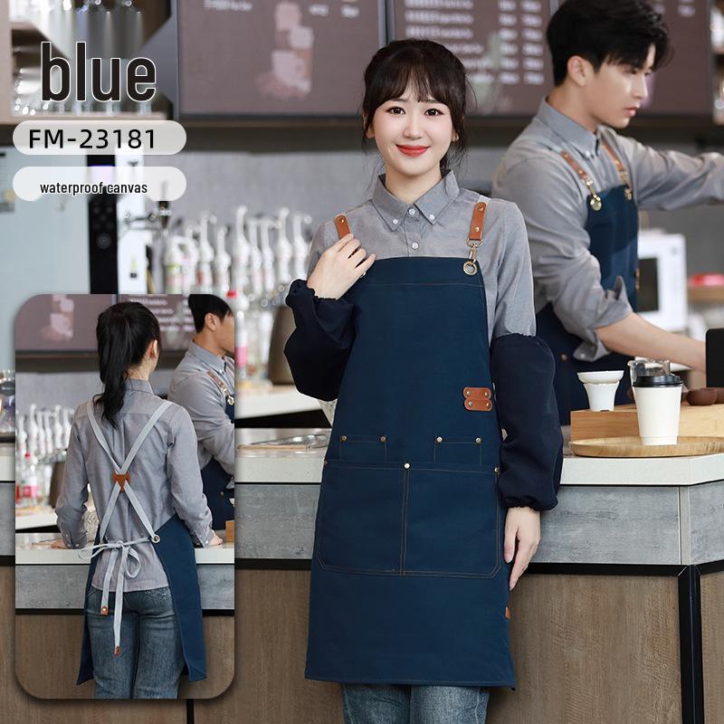 Tablier en toile imperméable avec logo personnalisé: Vêtements de travail résistants à la saleté et à l'huile pour cuisines et restauration
