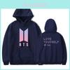 Kpop Bts Bangtan Boys Love Yourself Her Bavlněná mikina s kapucí v ležérním a sportovním stylu
