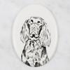 German Wirehaired Pointer - Commemorative Plaque with a Photo of a Dog, Tombstone with a Print, Personalized Oval Plaque from the Art-Dog Brand