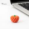 Halloween Toy 3D Printed Pumpkin Ornament, Portable Decompression Toy, Spiral Rotation Design Decoration Stress Relief Puzzle Model for Kids