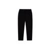 Li Ning Solid Color Logo Print Straight Leg Loose Sports Pants Men Bottoms Black AKLRB57-1