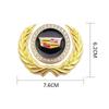 Metal for Cadillac ATS BLS CT4 CT6 CTS ESCALADE STS XLR XT5 XTS SLS Car Body Side Window Ear of Wheat Emblem Sticker Accessories