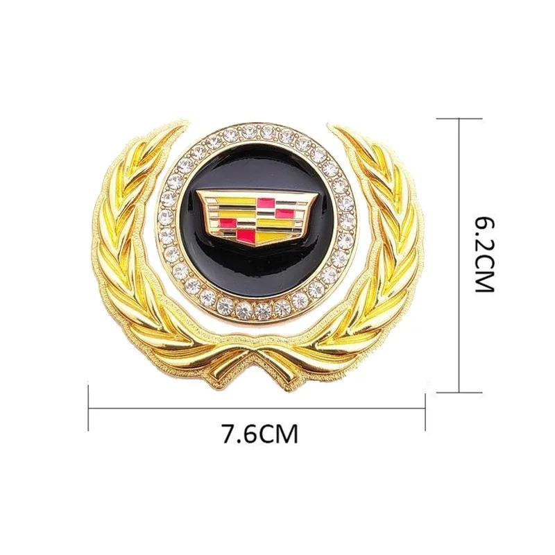 Metal for Cadillac ATS BLS CT4 CT6 CTS ESCALADE STS XLR XT5 XTS SLS Car Body Side Window Ear of Wheat Emblem Sticker Accessories