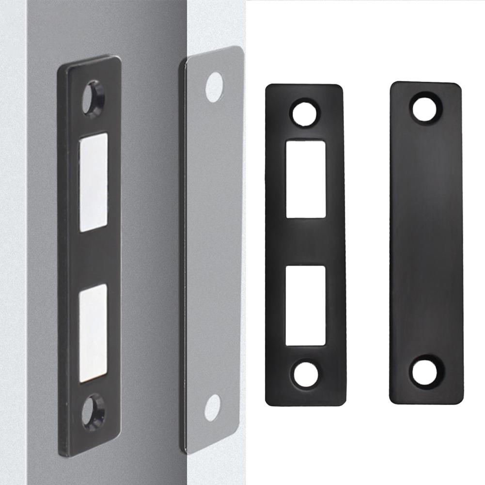 Cabinet Latch Door Stops 68x18mm Sturdy Construction Versatile Design Modern Style Steel And Magnet Easy Installation