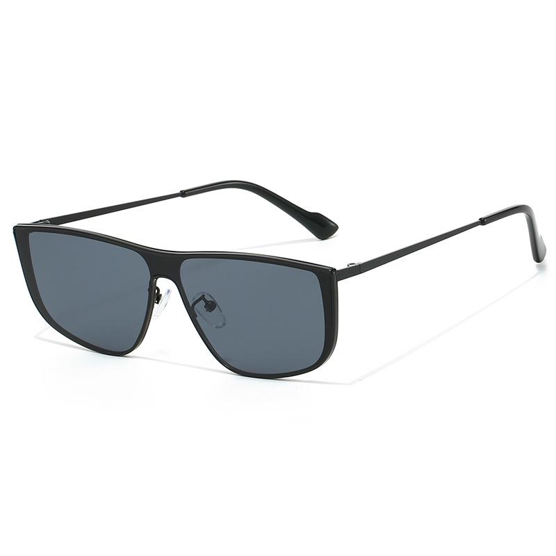 New fashion couple metal sunglasses retro old money wind lazy sunglasses personalized integrated glasses