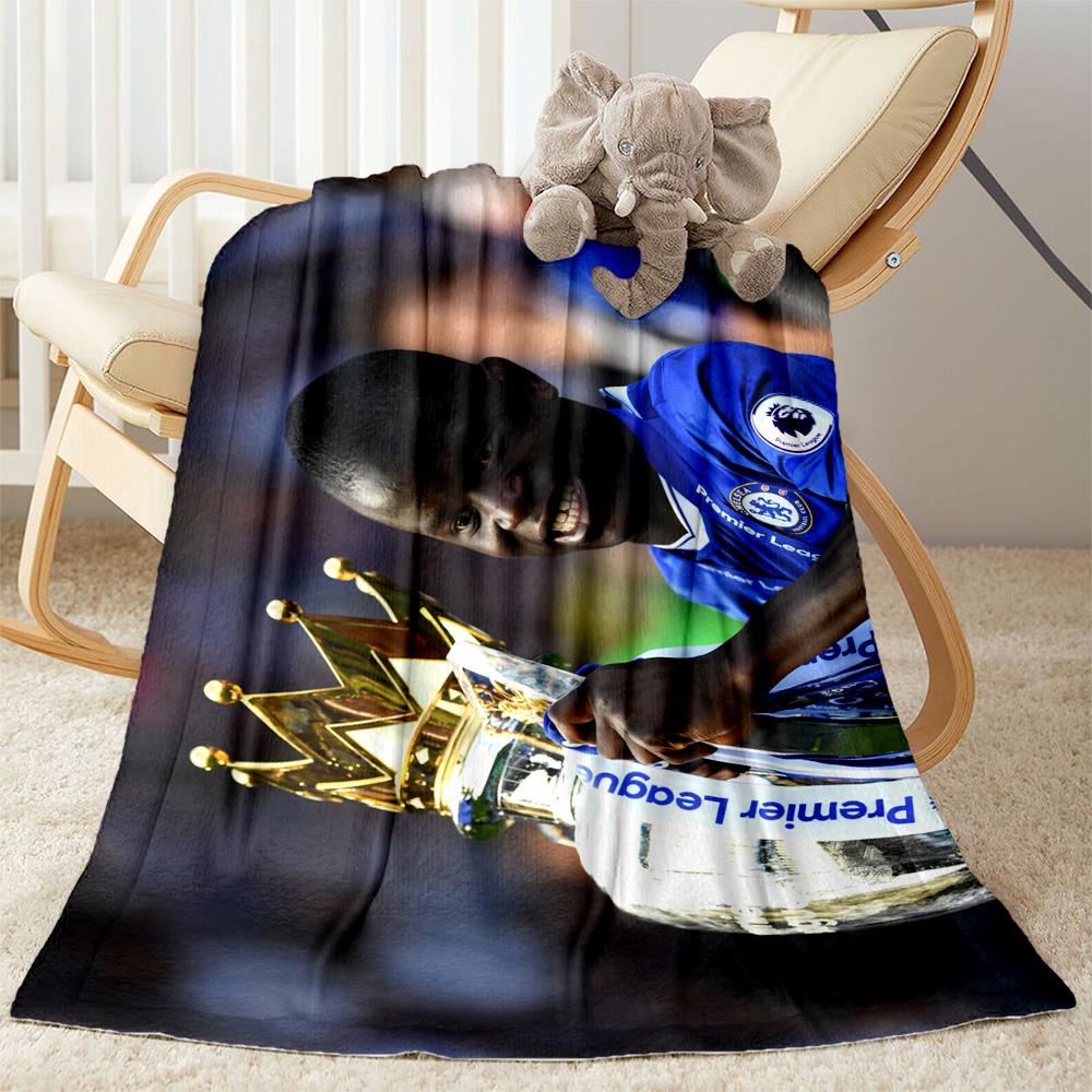 Chelsea Player Action Blanket Warmthful Decor Suitable for Livingroom Bed Seaside for All Occasions Modern Perfect Gift for Relatives and Friends