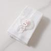 Kids Girls Lovely Bowknot Leggings with Embossed Rabbit Lace Hem Sweet Fashion Style Soft Stretchy Ankle Tights