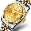 Top brand new high-end fashion men's watch calendar luminous waterproof nail wrist watch