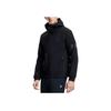 FILA Solid Color Fitness Hooded Knit Jacket Men jackets Deep-Black A11M341505F-BK
