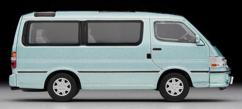 Tomytec Tomica Limited Vintage Neo Scale Toyota Hiace Wagon Super Custom G Light Finished 312475 1/64 LV-N216b (2002 Model), Green, Model,