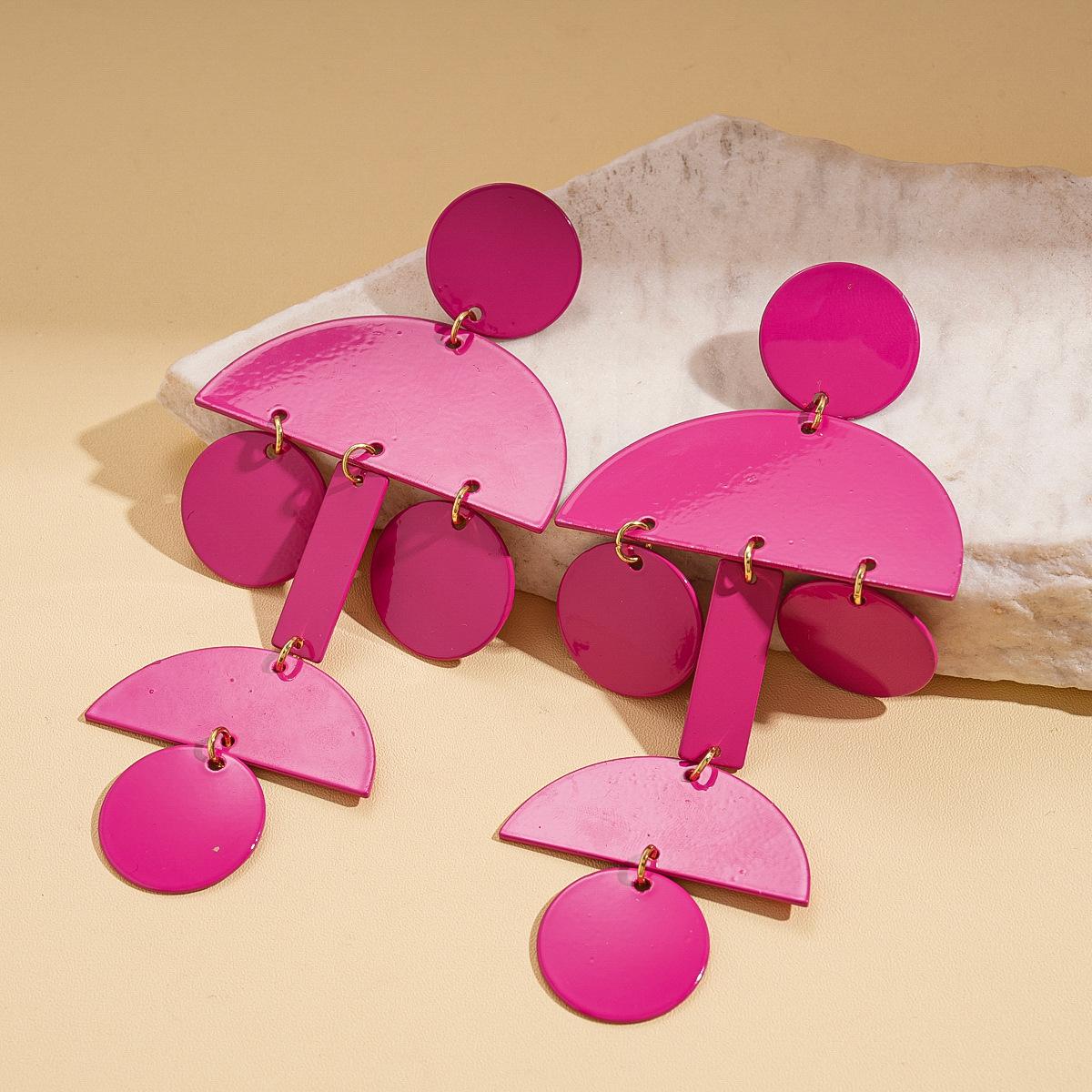 Гладкие геометрические круглые серьги-гвоздики из серебра, персонализированные и уникальные серьги