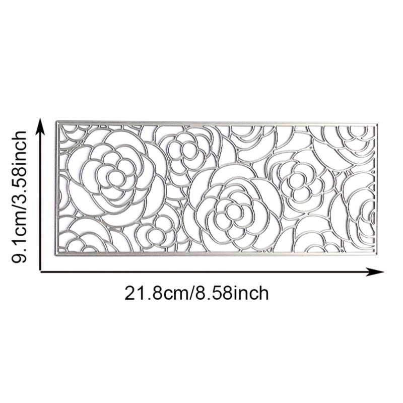 Ästhetische Blumen Stanzformen Kohlenstoffstahl Stanzschablonen Metall Prägeschablonen für Scrapbooking Kartenherstellung Album