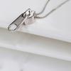Alloy Zippers Necklace Adjustable Length Clavicle Chain Personalized Neckchain Fashionable Jewelry for Men and Women