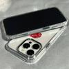 Red prickly rose pattern phone case suitable for iPhone 17 16 15 14 13 12 11 Pro/Max/Plus anti drop and shockproof back cover