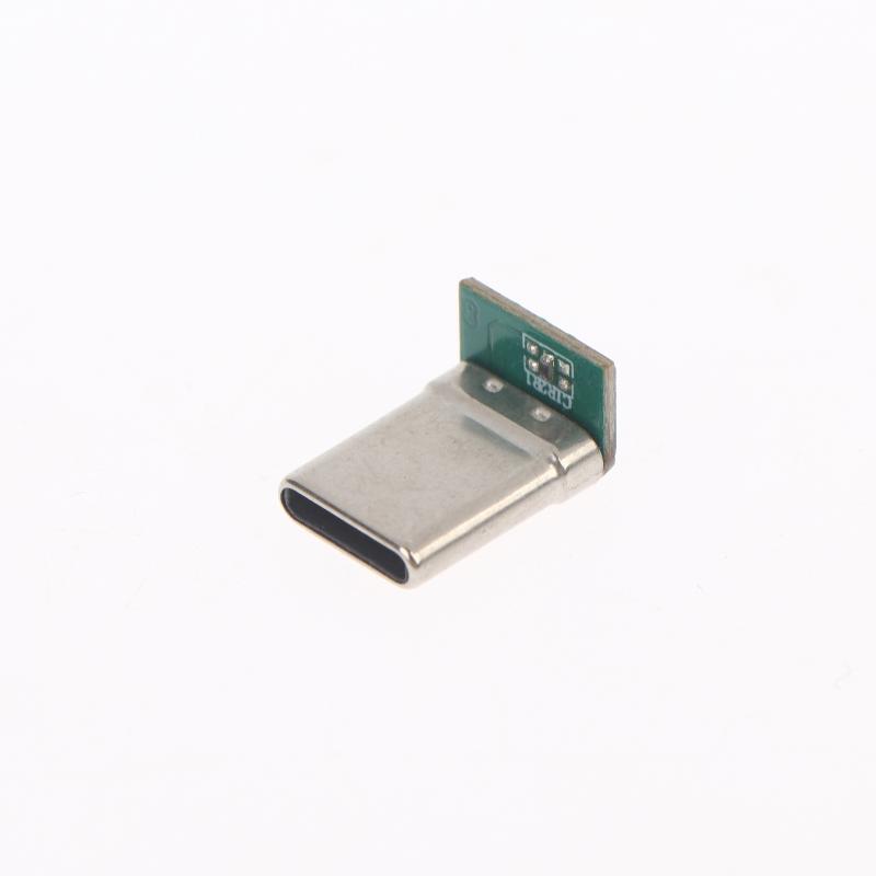 2/4/10Pcs 16Pin 2 Welding Wire Data Band Pcb Usb Board Usb 3.1 Type C Vertical Patch Board Male Head 16P Usb C Connector
