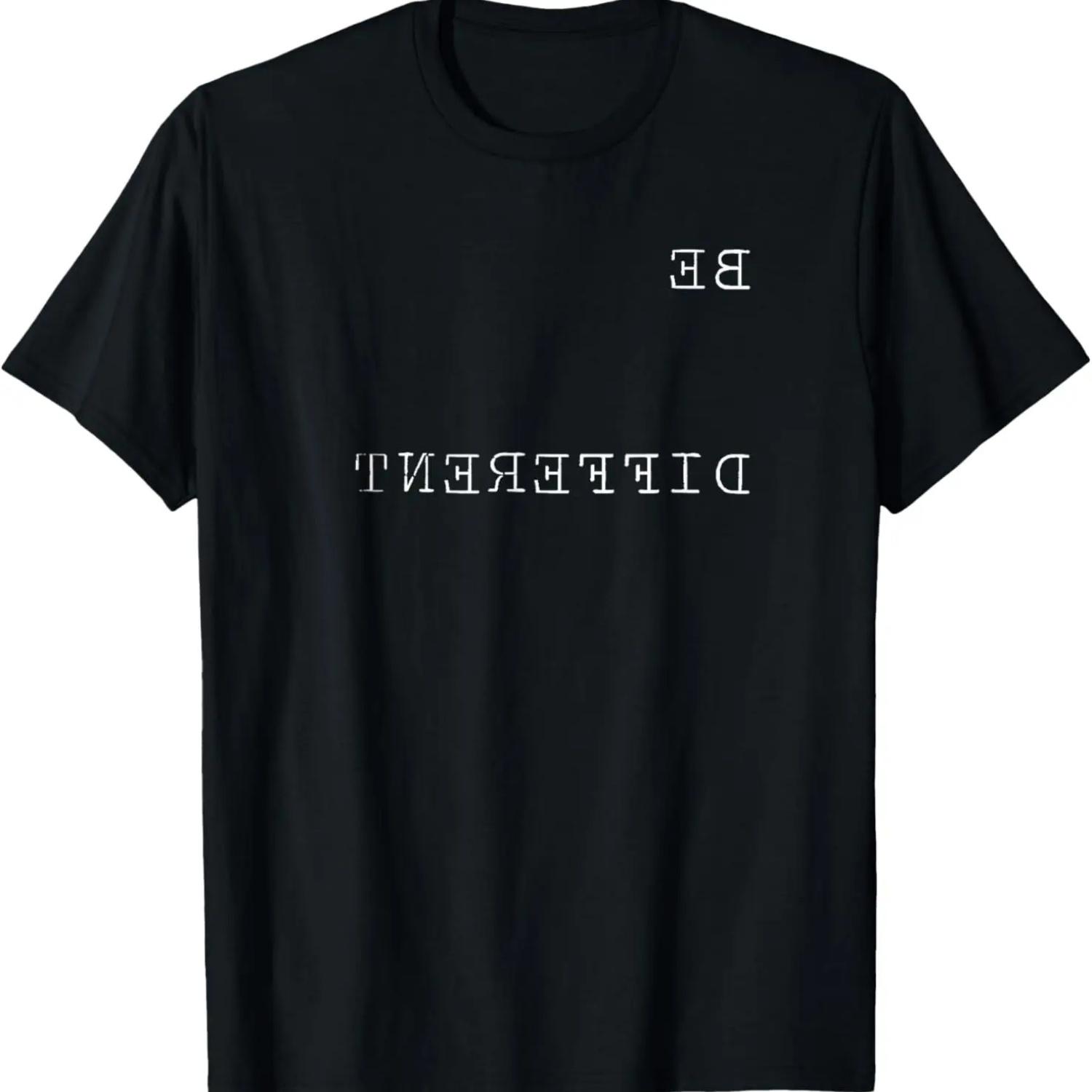 

Be Different Inspirational Quotes TShirt Motivation Workout S чёрный