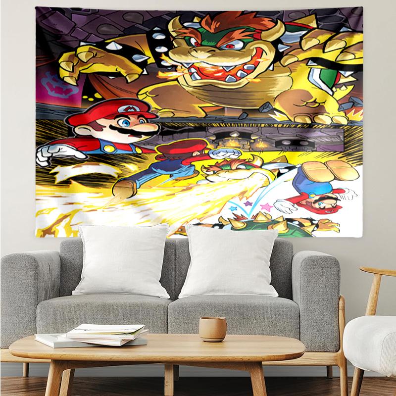 1PC Super Bros. Adventure K-pop music group Tapestry Accessories for Bedroom,Livingroom, dormitory Room Wall Decor Fan Birthday Gifts