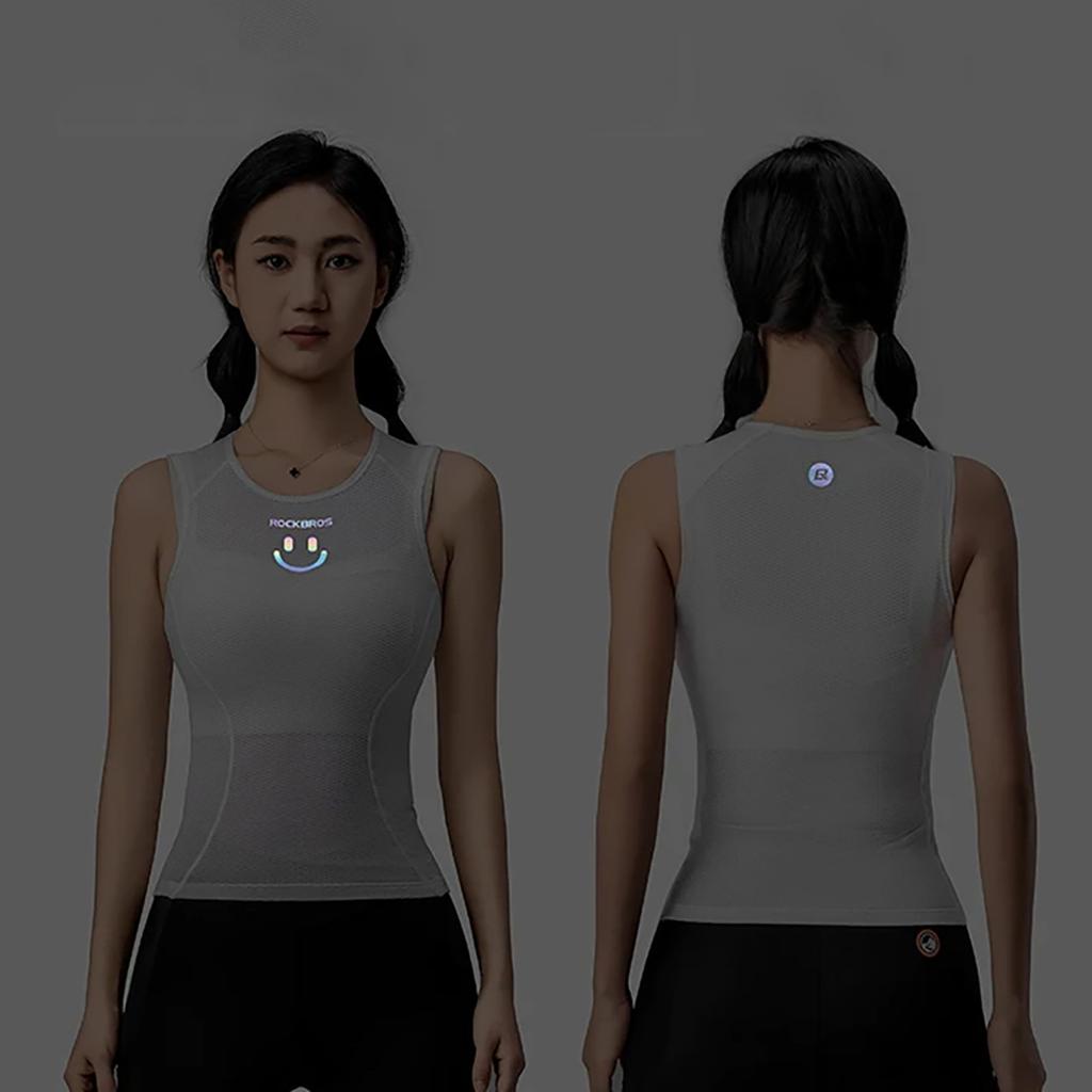 Women's quick-drying 3D fabric cycling vest t-shirt XL / XXL - white