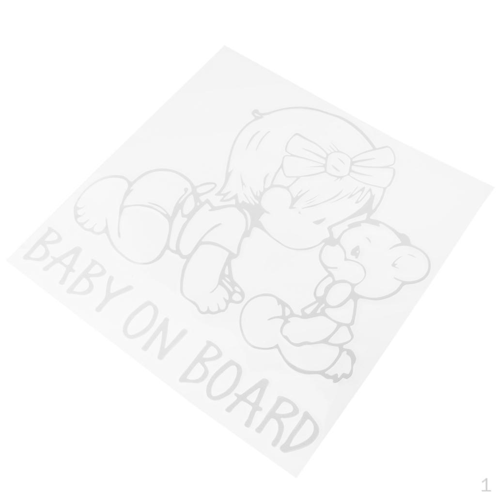 

Window Reflective Decal Sticker білий