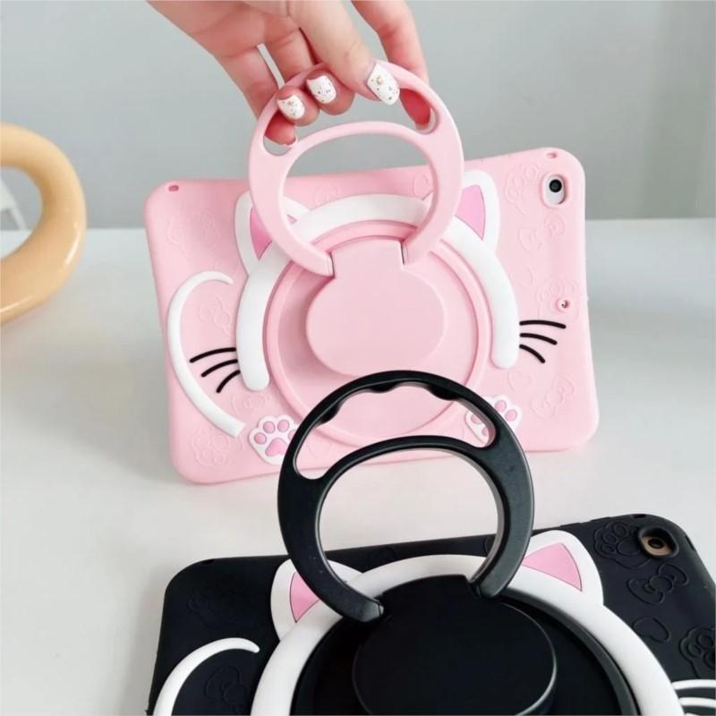 Case for ipad pro mini air and Samsung tablet Tab Kids Case For Xiaomi Mipad 5/6 pro RedMi Pad SE 11" pulgadas silicona cute cat case carrying stand