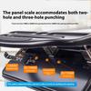 Adjustable 3 Hole Punches 30 Sheets Capacity Ergonomic Grip Hole Puncher Heavy Duty Labor Saving Hole Punches for Office