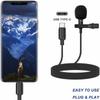1 Set Omnidirectional Type C Lapel Microphone for Desktop and Notebook Gaming Video Recording and Meetings Lavalier Mic