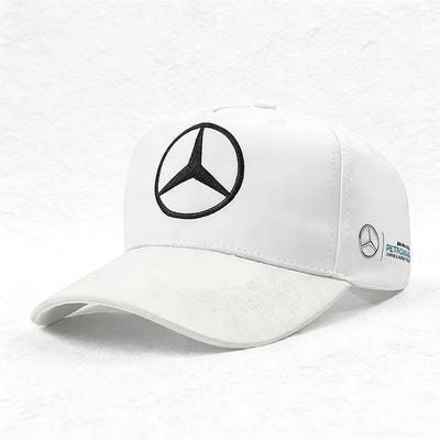 D8Embroidery For Mercedes Benz AMG Motorcycle Street Run Baseball Hat Racing Team Outdoor Sports Hardtop Duck Tongue Hat Sunshade