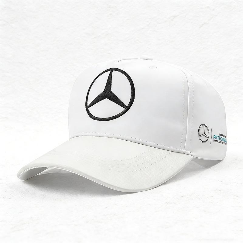 D8Embroidery For Mercedes Benz AMG Motorcycle Street Run Baseball Hat Racing Team Outdoor Sports Hardtop Duck Tongue Hat Sunshade
