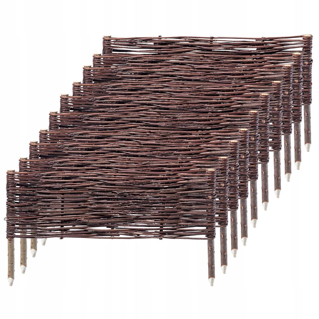 KADAX Wicker Palisade Fence Fence Edging