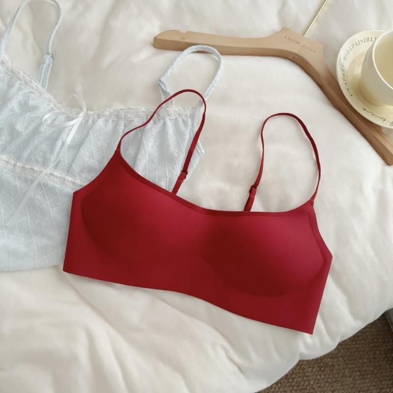 Women S Low Square Neck Invisible Seamless Wireless Thin Push Up Bra