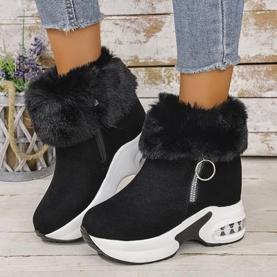 Schneestiefel Damen 2025 Winter Neu Flip Flop Kurzer Schaft Gefütterte Warme Stiefel
