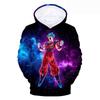 Spring Autumn Dragon Ball Retro Cotton Warm Cotton Hoodie Children's 3D Printed Sweatshirt Unisex Kids Casual Coat