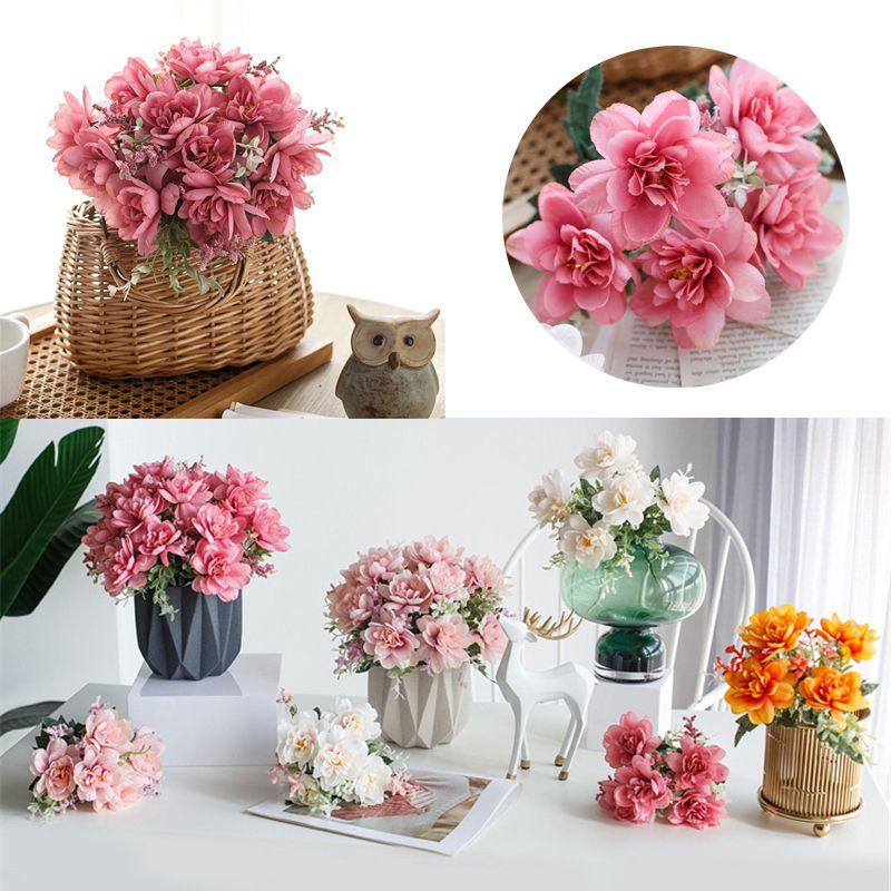 Elegant Fake Flower Bunch With Realistic Appearance For Garden And Party Decor