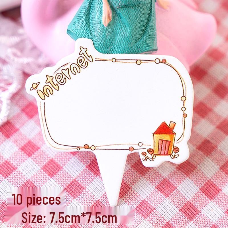 Writable Birthday Cake Decoration Bow with Blessings Card
