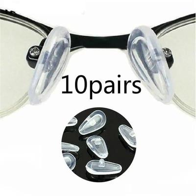 10 Paar Neuankömmling Schraubtyp Oval Silikon Brillen Sonnenbrillen Brillen Nasenpads