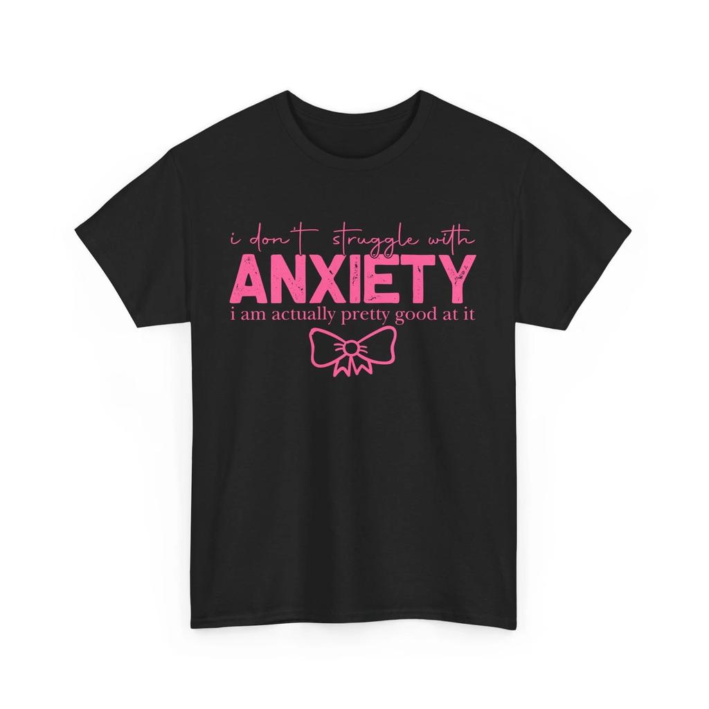 Funny Anxiety T-shirt Tops Tees Unisex - Mental Health Humor - Overthinking, Introvert, Stress