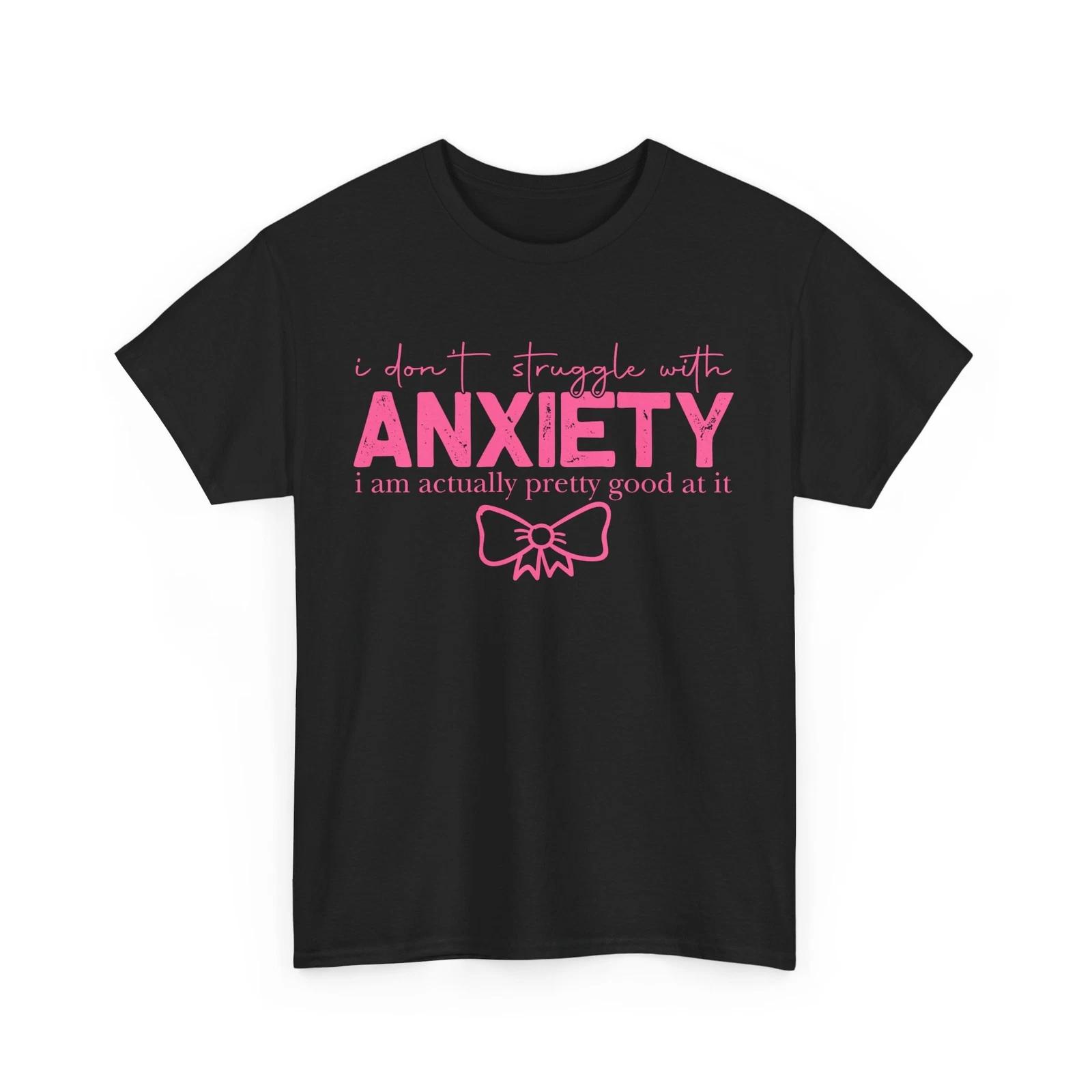 Funny Anxiety T-Shirt - Mental Health Humor - Overthinking, Introvert, Stress M