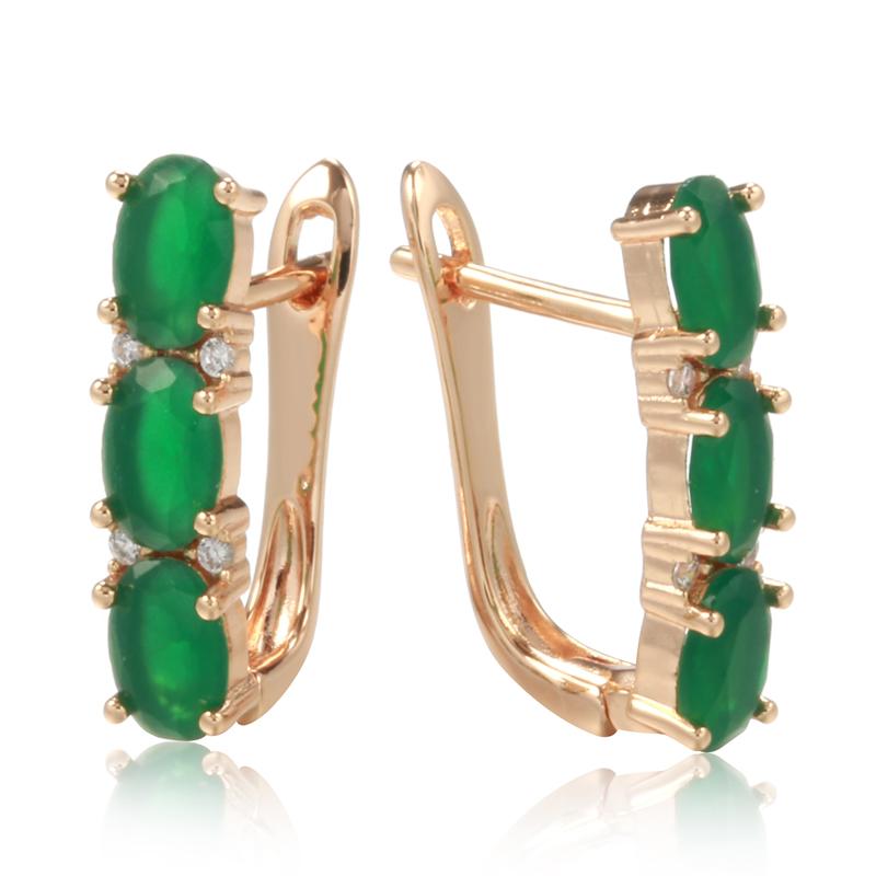 

Роскошные женские серьги-клипсы с зеленым цирконом, модные ювелирные изделия для свадебной вечеринки зелёный