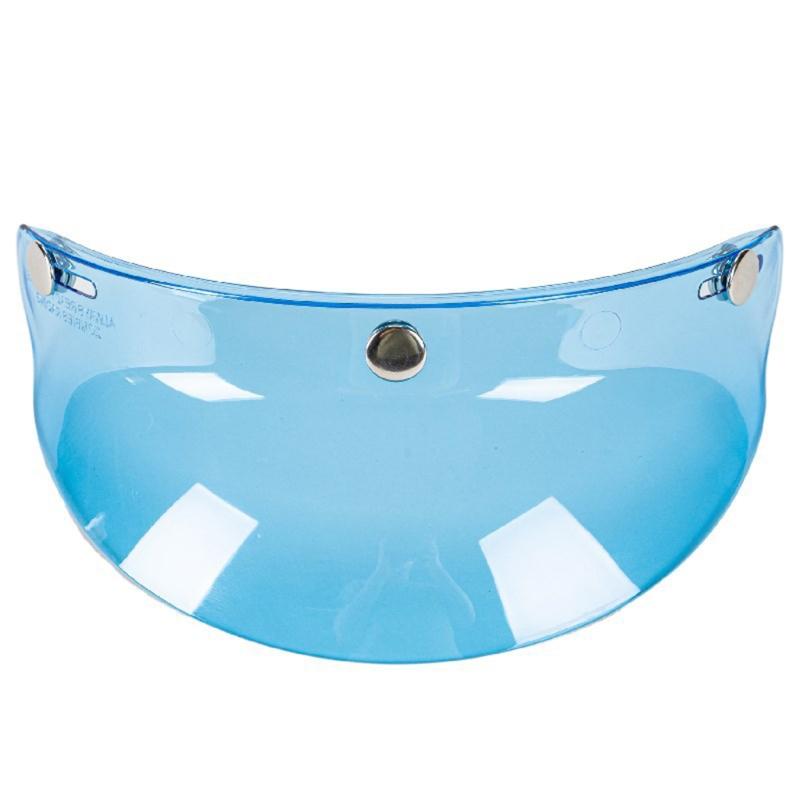 Universal 3/4 Helmet Visor Shield 3-Snap Helmet for Peak Lens Odorless Retro Len