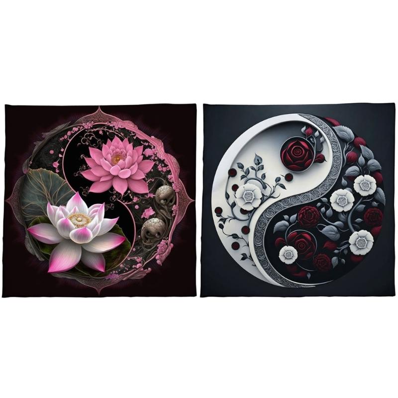Divinations Tablecloth Flower TaiChi Astrologys Tarots Tablecloth Altars Cloth