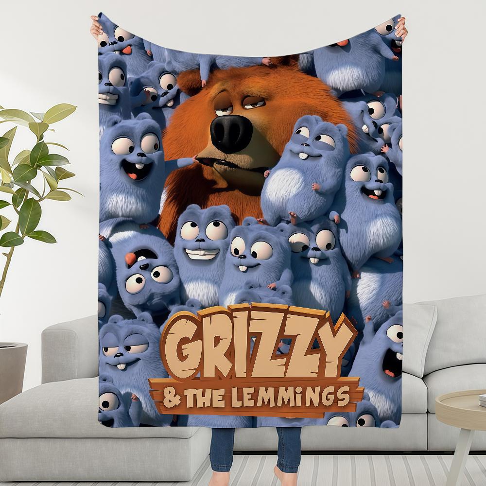 Und Die L-Lemminge Decke Überwurf Super Kuschelig Plüsch Wohnzimmer Sofa Couch Kindlich G-GrizzyS Geburtstagsgeschenke