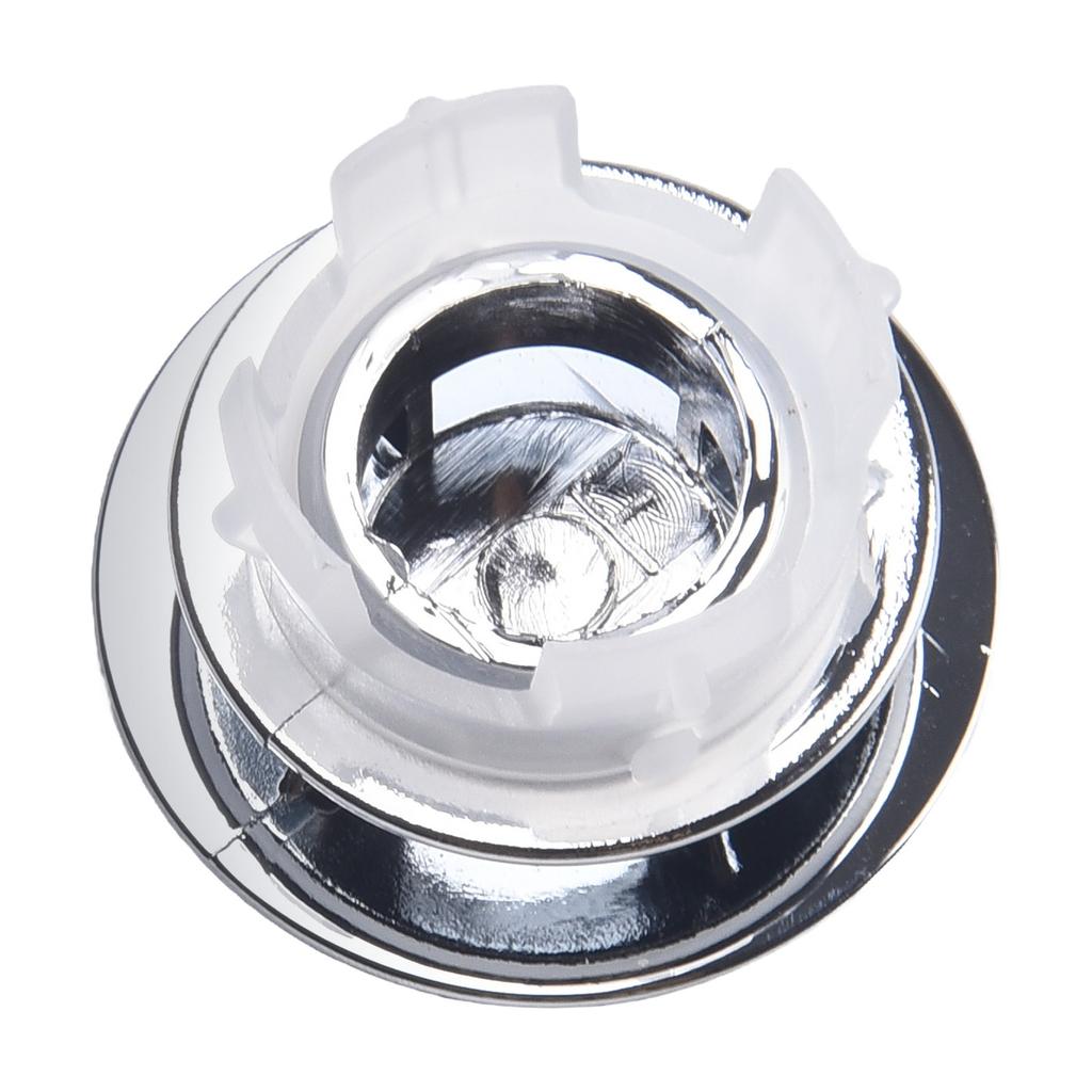Chrome Durabile High Quality Long-lasting Hole Overflow Cover Universial Bathroom Convenient 2*Cover 33*11.8mm
