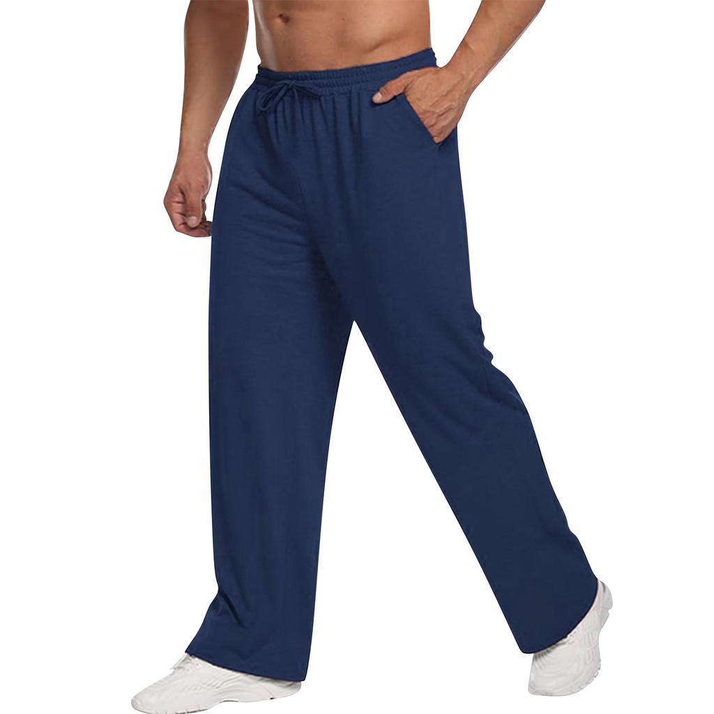 Men's Sweatpants with Drawstring and Elastic Waistband for Everyday Wear