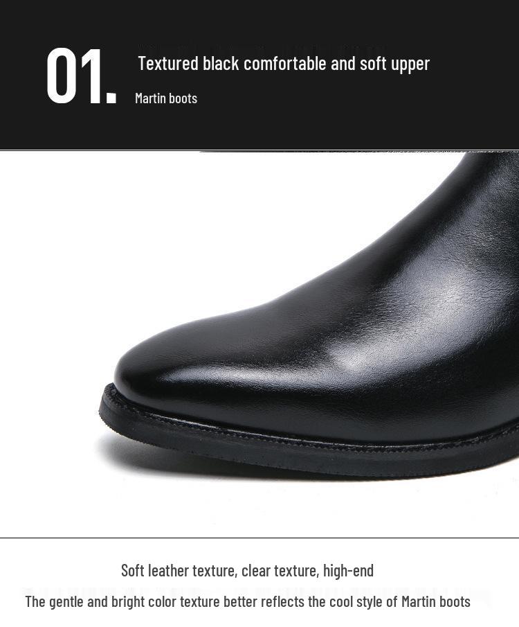 Men's Retro Chelsea Boots - Polished, Fashionable, Large Size Ankle Boots