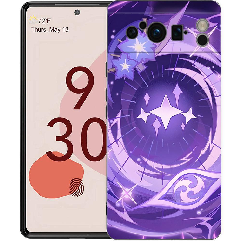 

Raiden Shogun Genshin Impact Phone Case For Google Pixel 10 9 8 7 6 Pro XL 9A 8A 6A 7A 5G Soft Shockproof TPU Black Cover Google Pixel 9