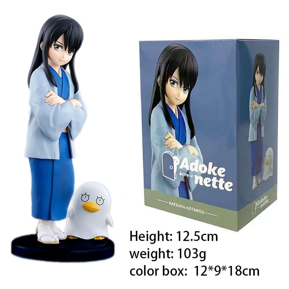 13CM Adokenette GINTAMA Sakata Gintoki&Katsura Kotarou Figure Anime Peripheral Action Model Desktop Decorative Toy Collect Gift